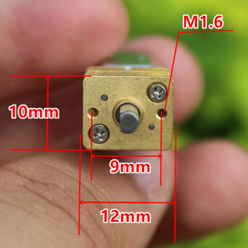 Micro Mini N20 Gear Motor DC 3V -6V 5V 28RPM 60RPM 110RPM 300RPM Slow Speed Full Metal Gearbox Reducer Electric Motor DIY Toy