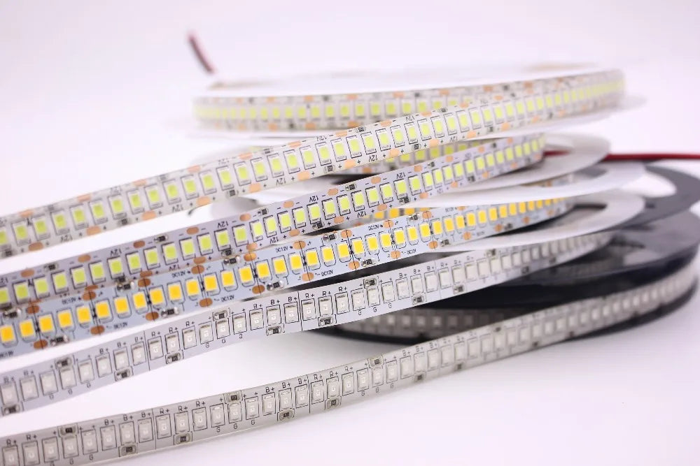LED Strip Light Tape 2835 3528 SMD 240LEDs/M DC12V Waterproof IP67 IP65 Flexible Warm White/White /Blue/Red/Green/RGB horse race
