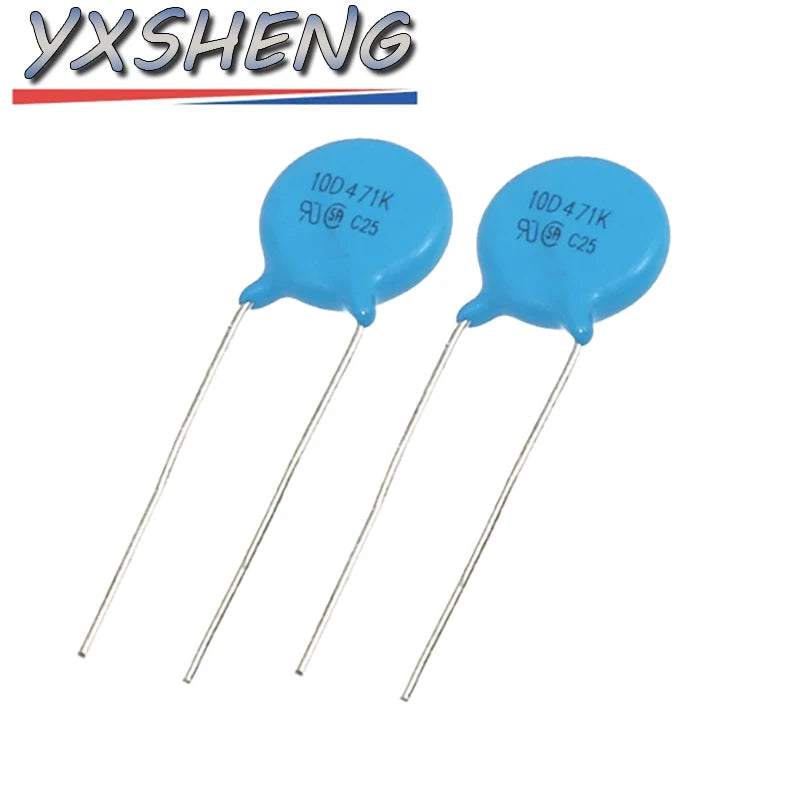 20PCS 07D/10D/14D/20D Varistor Resistor 05D220K 330K 391K 431K 07D471K 10D101K 10D471K 681K 10D330K 471K 14D220K 20D431K 20D471K