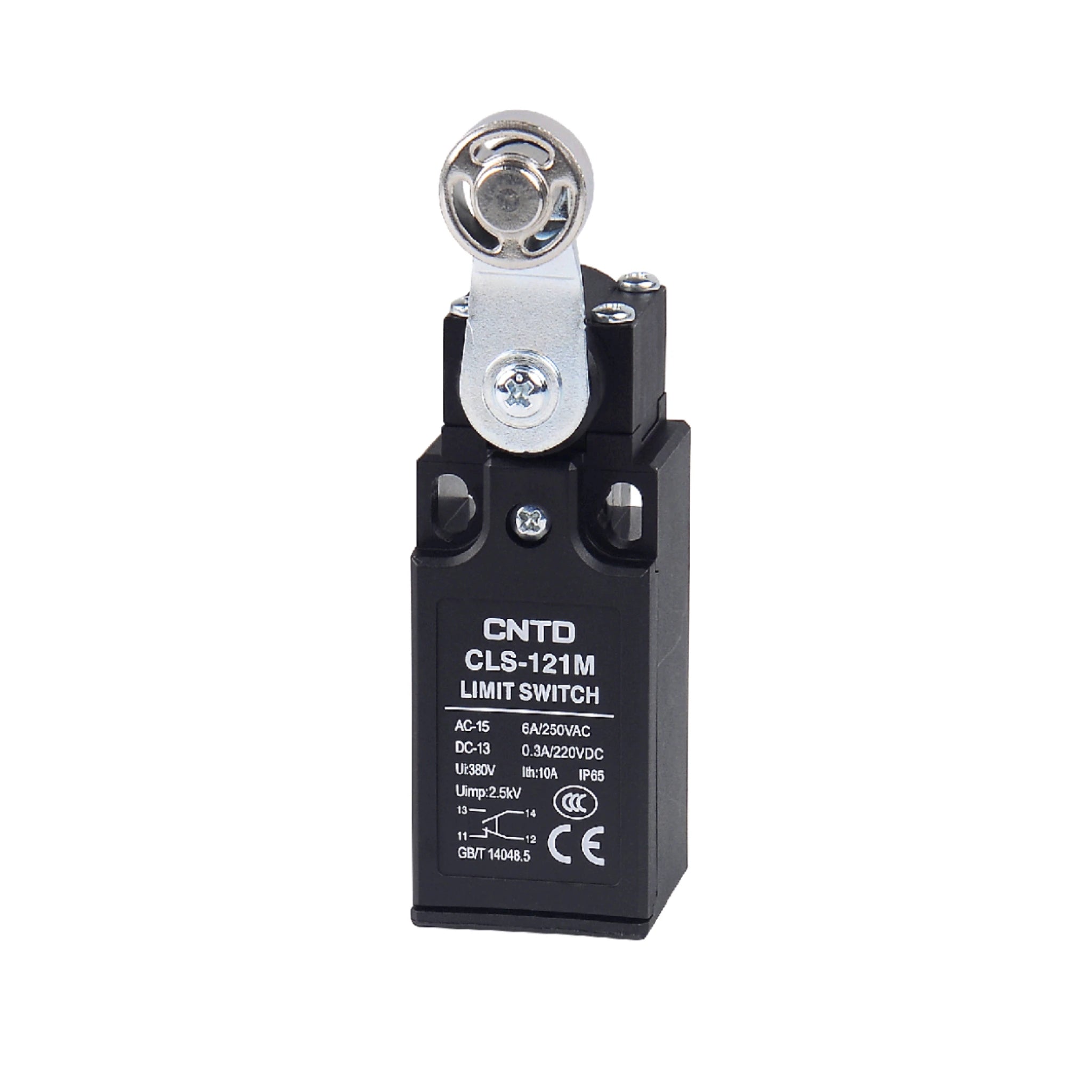 CNTD CLS-121M Rotary Roller Limit Switch IP65 10A 380V Momentary Reset Travel Switch for Elevator Machinery Automation Equipment