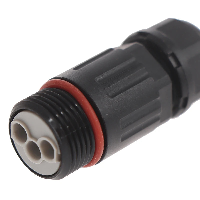 2 Pin 3 Pin Outdoor Plug Socket Straight Quick Screw Connection IP68 Industrial Electrical Waterproof Wire Cable Connector
