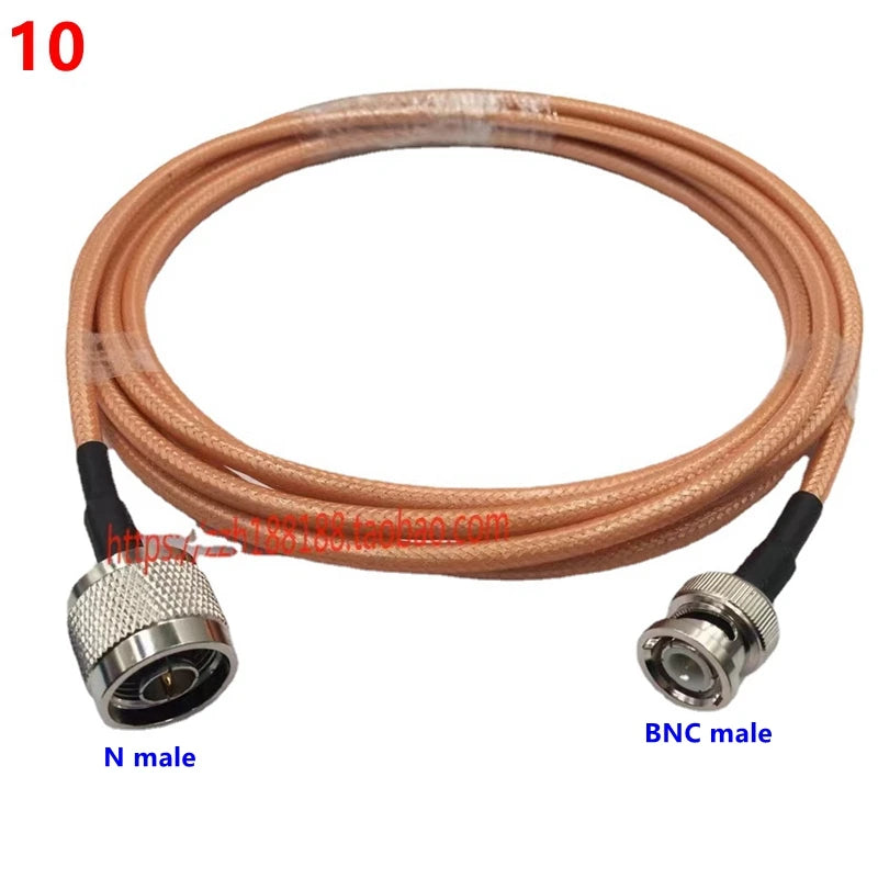 RG142 Coax Cable Double Shielded Crimp for UHF PL259 N Type TNC BNC Male Female Connector Extension Fast Delivery Brass Copper