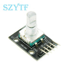 1-10PCS 360 Degree Rotary Encoder Module KY-040 Brick Sensor Development Board with Knob Cap Potentiometer KIT DIY for Arduino