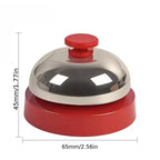 1pcs Metal Buzzer & Hand Bell Set, Pet Call Button, Manual Service for Training Classroom