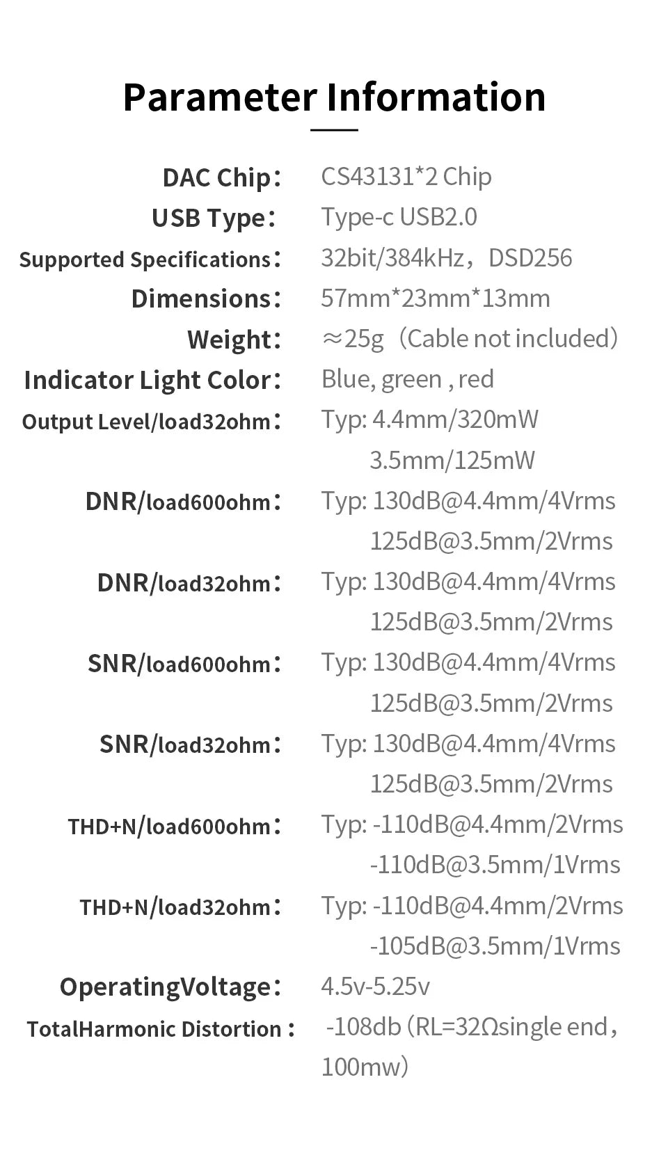 TRN Black Pearl HiFi High-performance DAC Decoding Dual Chip Digital Audio Decoder
