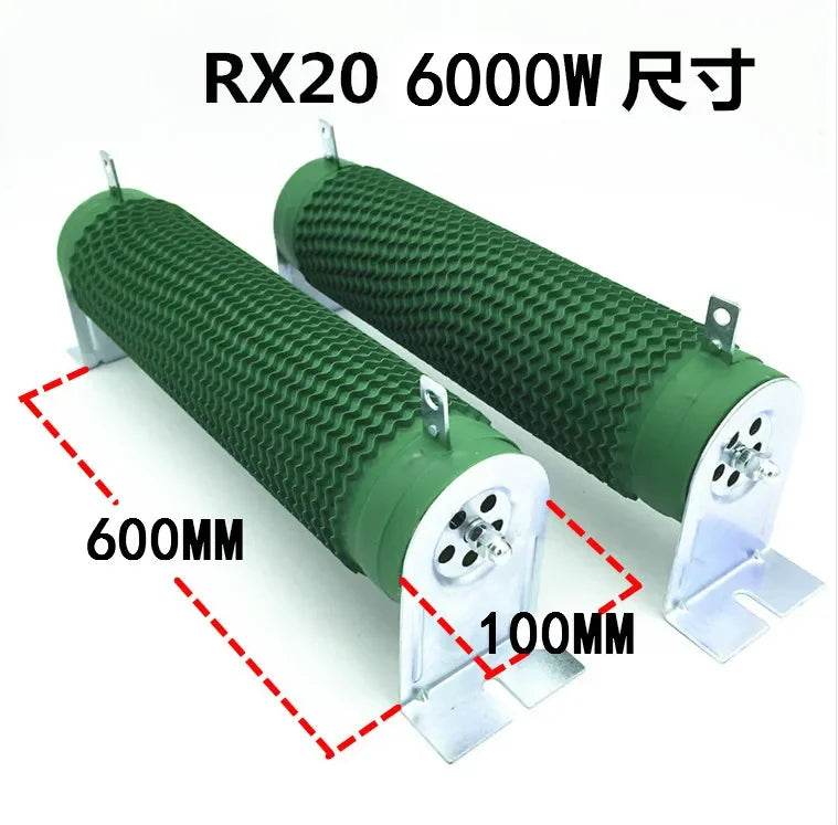 RXG20 4000W 5000W 6000W High Power Brake Load Resistor Ripple Wirewound Resistance 5 10 15 20 30 40 50 60 70 75 80 100 150Ohm