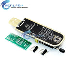 CH341A / CH341B 24 25 Series EEPROM Flash BIOS USB Programmer Module SOP8 SOP16 SOIC8 SOIC16 Test Clip Programmer Testing Clamp