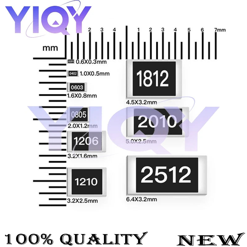 50PCS 5% 2512 SMD Resistor 0R~10M 0 1 10 100 150 220 330 ohm 1K 1.2K 2.2K 4.7K 10K 100K 1R 10R 100R 150R 220R 330R 1M 10M Ohm