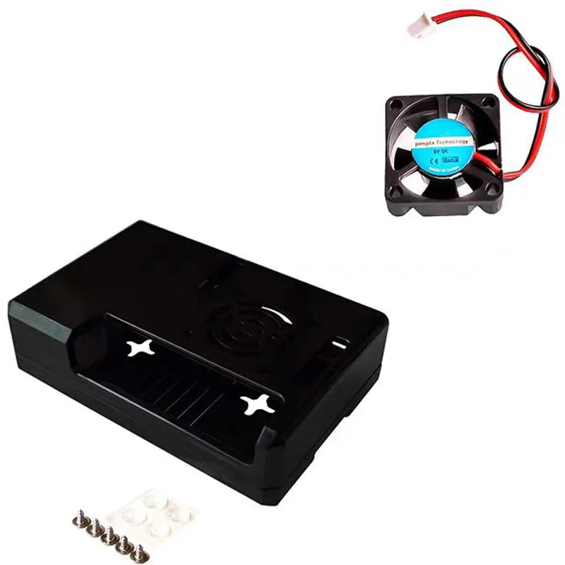 Suitable for Raspberry Pi 3B+ case ABS case with reserved GPIO opening Designed for use with cooling fan case