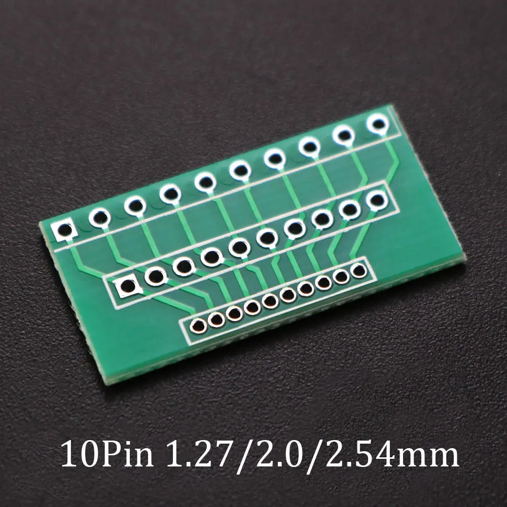 YUXI 1PCS 1.27mm 2.0mm 2.54mm Pitch Transfer Plate Converter Single Double Row Pin PCB PCI Adapter Board