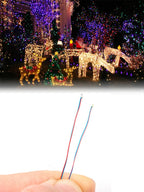 50pcs/bag 0402 0603 0805 1206 SMD Lamp Wired Micro Litz Led Pre-Soldered Chip Wired 30cm 3V DIY Railway Models Scenes Toy Light