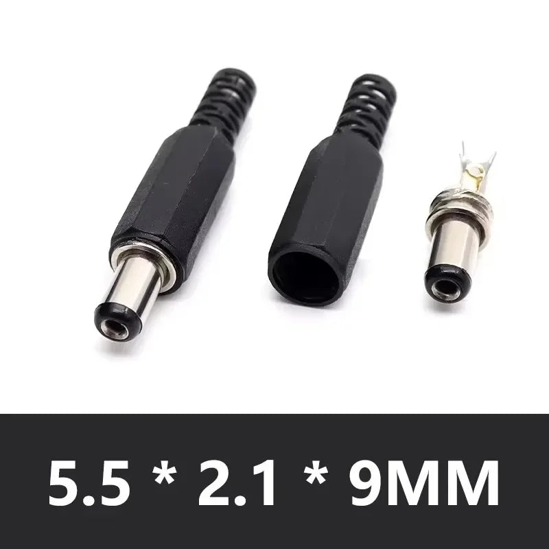 5/20/100PCS 5.5mmX2.5mm Male Jack DC Power Plug 5.5*2.1mm Solder Type Adapter Adaptor Connector DC Barrel Plugs