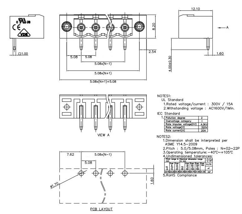 10pcs/5sets 5.08mm 0.2in Plug PCB Wire Terminal Block 2EDGKM 2EDGVM 2EDGRM-5.08mm Male Wafer 2-24P Female Socket MSTBV2.5-GF STF