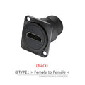 1PC D Type Chassis Connector, D Female Socket Panel Mounted Connector HDMI-Compatible