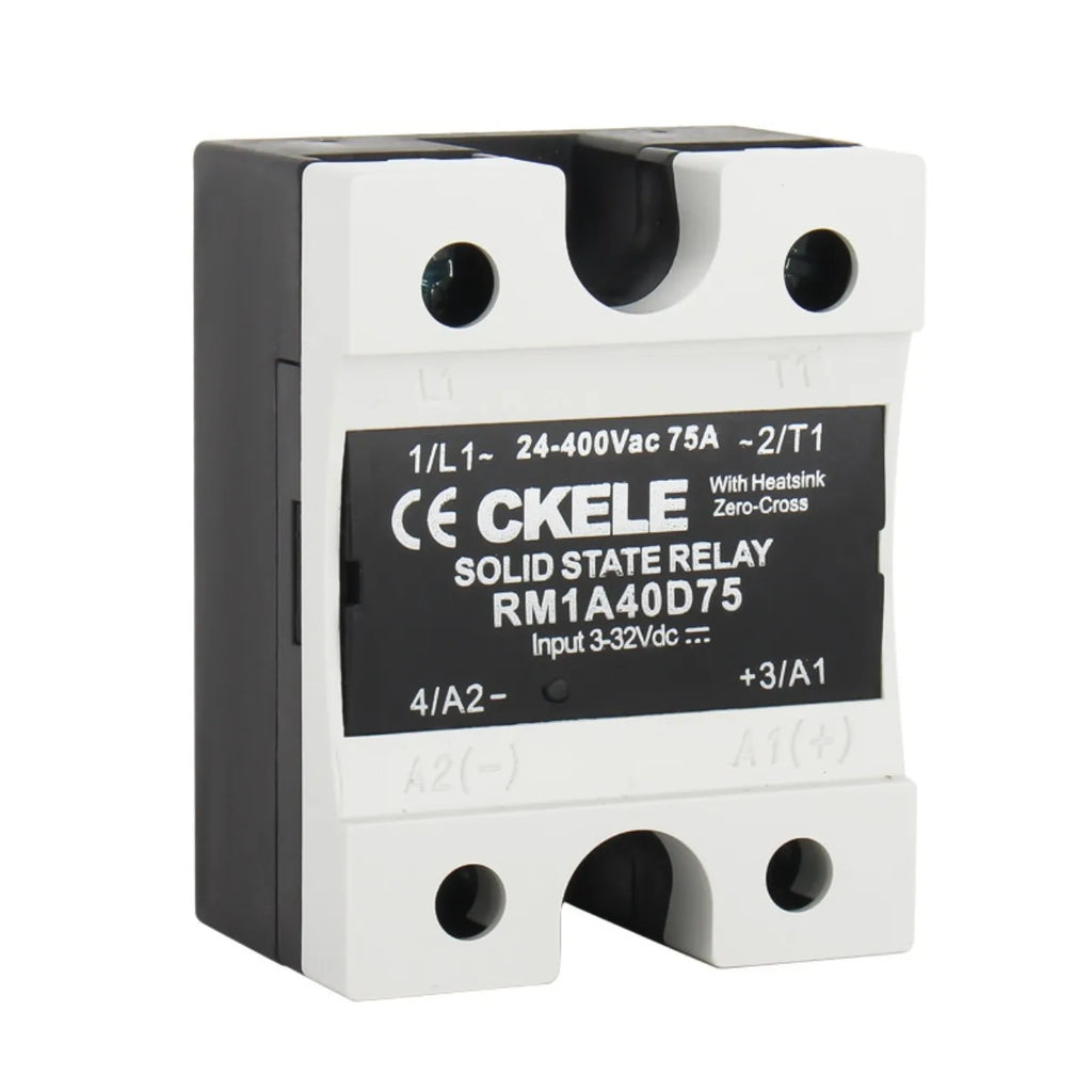 RM1A Series Solid State Relay 25A  40A 50A 75A Zero Cross SSR DC to AC for Heater Control