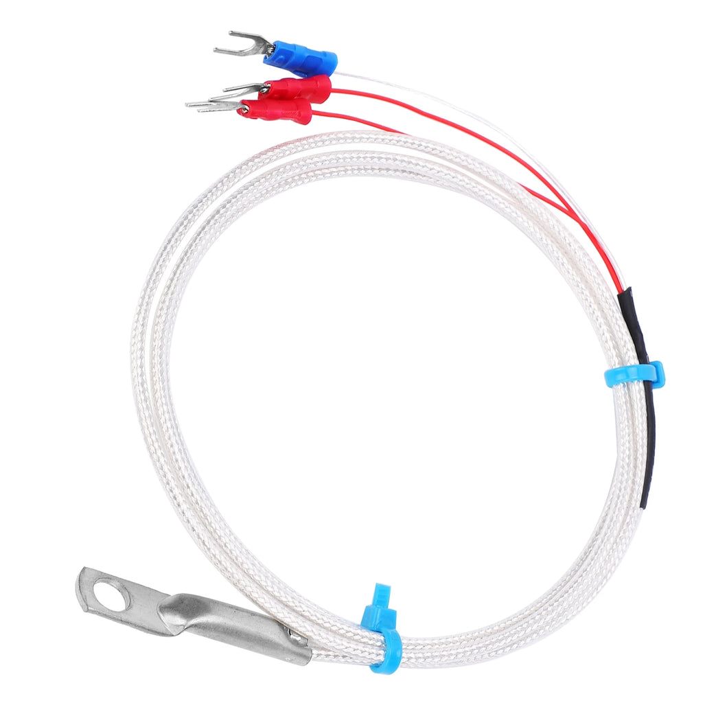 Temperature Sensor Probe PT100 Thermistor Temperature Measuring Probe Round Hole Patch Type Temperature Measuring Probe