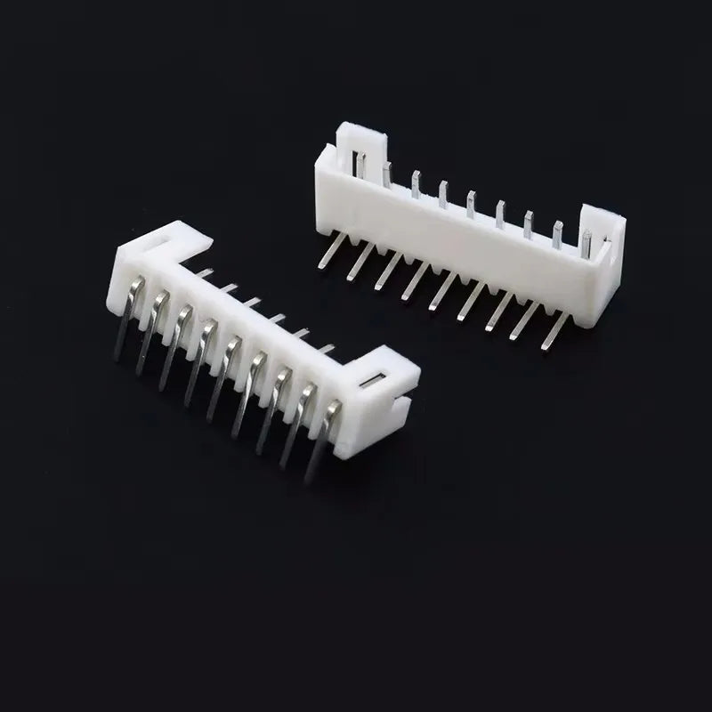 100PCS JST PH 2.0 2P 3P 4P 5P 6P 7P 8P 9P 10P 11P 12 Pin Header PH2.0 2mm Connectors Leads PH-AW PH-Y Curved Pins Male Shell