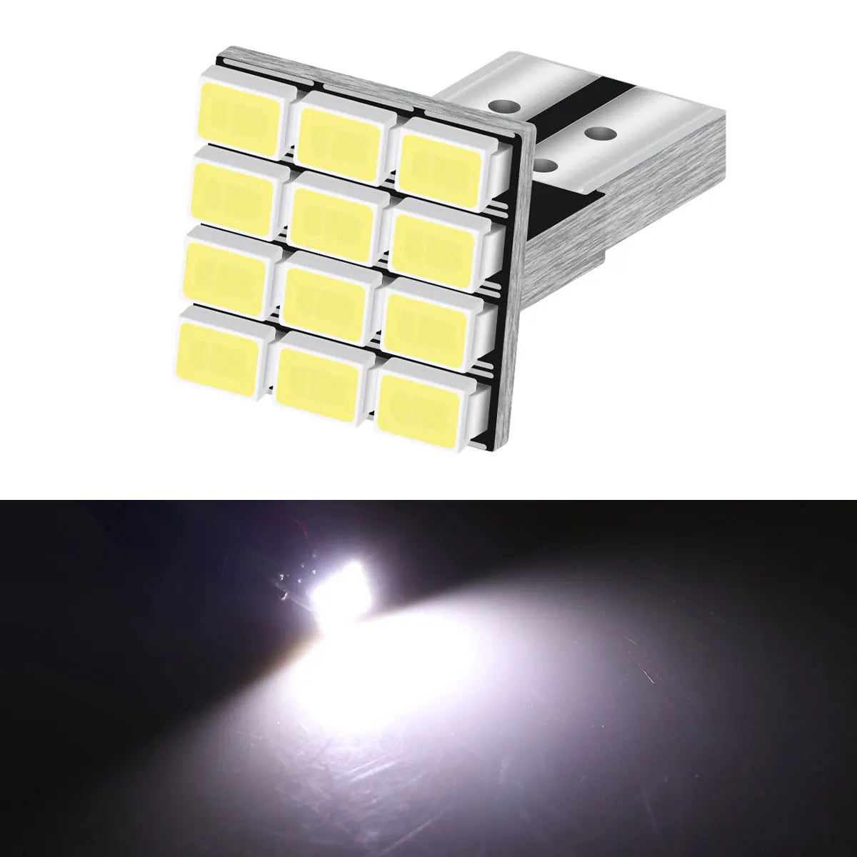4pcs T10 W5W 194 LED CANBUS Bulb 2835 12smd 12V Car Interior Reading Lamp Clearance Lights License Plate Bulbs Dome Signal