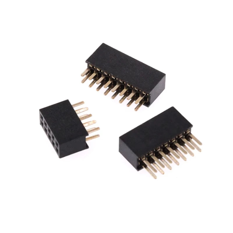 10pcs 1.27mm Pitch Female Header 2x5 2x10 2x20 2x25 2x30 2x40 2x50 Pin Double Row Straight Connector 10/20/40/50/60/80/100P