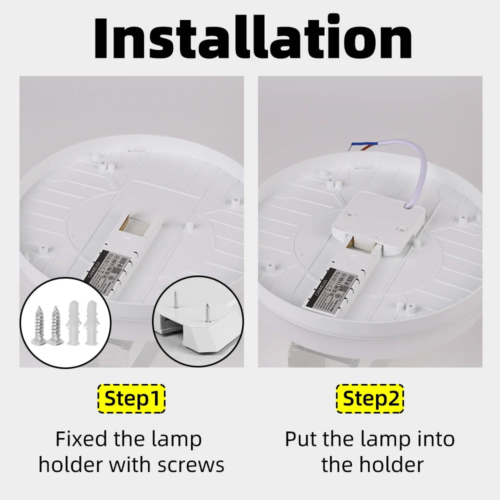 Motion Sensor PIR LED Ceiling Lamp 110V 220V Corridor Bedroom Toilet Light Human Body Induction