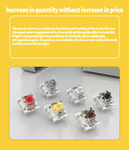 Gateron Pro 3.0 V3 Switch 3pin RGB Linear Tactile Red White Yellow Silver Brown Black Switch For Mechanical Keyboard Pre Lubed
