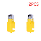 1-10pcs DC 3-12V TT Motor Module Robot Intelligent Car Dual Shaft Geared Motor Gearmotor Gearbox Motor for DIY Smart Car Robot