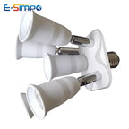 3/4/5 E26 E27 Edison Screw CFL LED Lamp Bulb Base Adapter Anti-Flame PBT Pendant Ceiling Mount Light Socket Splitter Extender