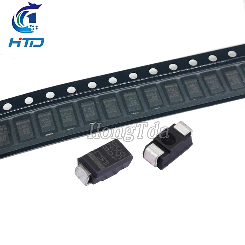 50PCS 3W Zener diode  BZG03C10 BZG03C11 BZG03C12 BZG03C13 BZG03C15 BZG03C16 BZG03C18 BZG03C20 BZG03C22 BZG03C24 BZG03C27 SMA
