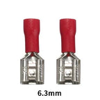 100/50/10Pcs 2.8mm 4.8mm 6.3mm Insulated Seal Spade Wire Connector Female Crimping Terminals Electrical Crimp Terminal Splices