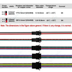 2 3 4 5 6 Pin JST SM LED Connector Cable 3A 5A Male Female Plug Wire Connector For Pixel Light WS2812 Led Strips Driver Battery