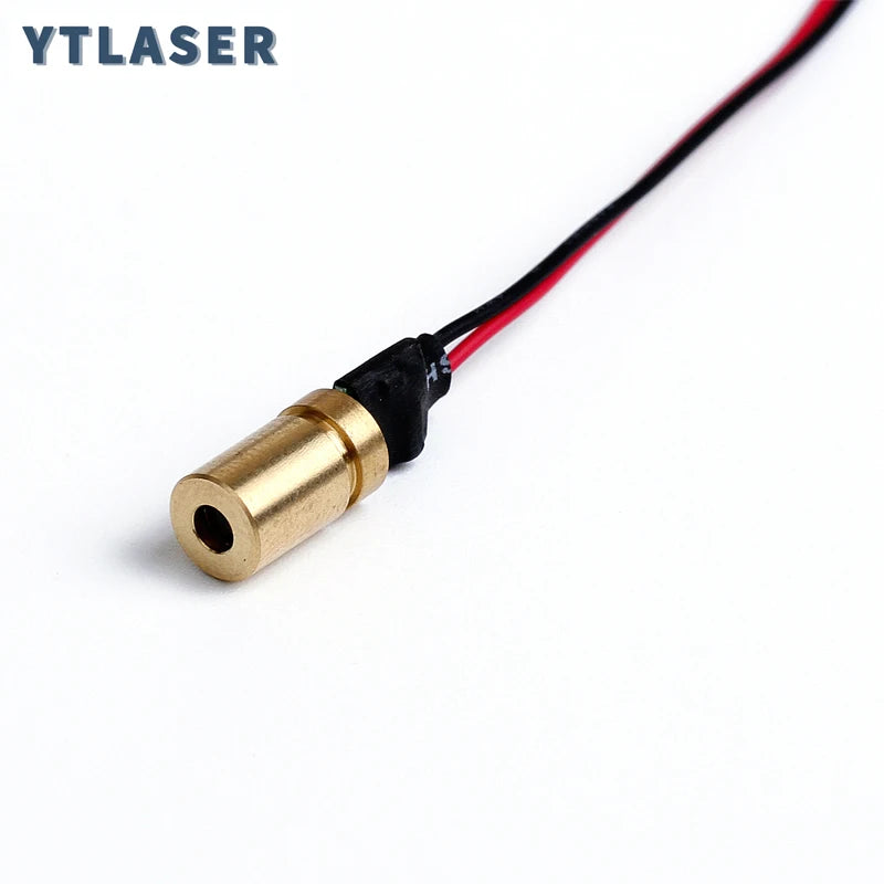 D6X13mm Adjustable Focus Laser Module 650nm Red Line/Cross Line Copper Head Positioning Lamp Laser Diode 1MW 5MW 10MW