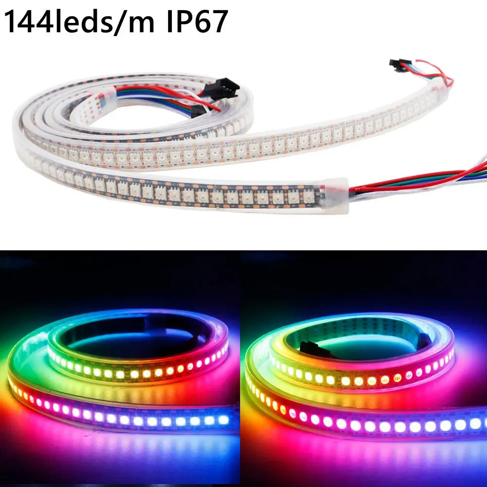 WS2815 Led Strip With14/17/21Keys Controller (WS2812B WS2813 Updated) RGB Individually Addressable Kits 30/60/144 Leds/M DC12V