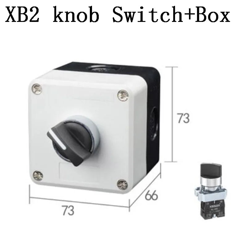 NEW XB2 Metal button switch control box start stop industrial identification symbol self reset circular emergency stop SWITCH