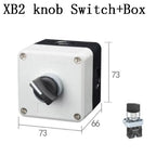 NEW XB2 Metal button switch control box start stop industrial identification symbol self reset circular emergency stop SWITCH