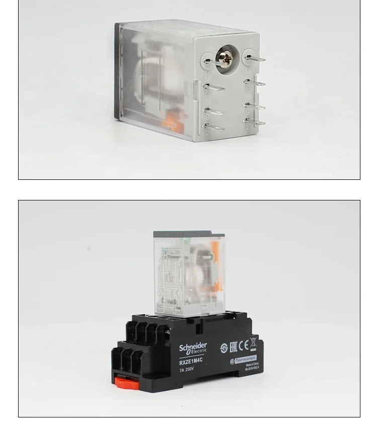 Schneider RXM2LB2BD Intermediate Relay DC24V AC Contactor 8 Feet and 14 Feet RXM4LB2P7 230VAC