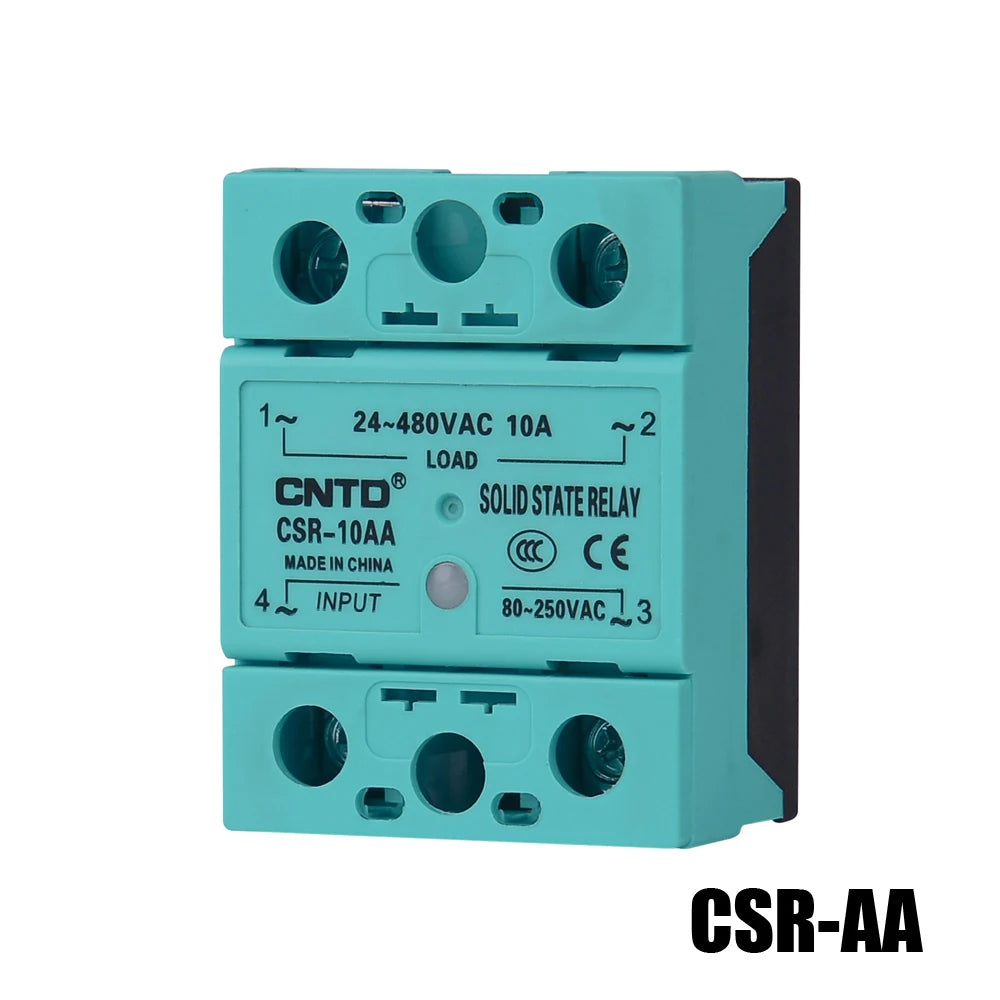 CNTD CSR Series High Quality Improve Design Type Solid State Relay AA DA VA 10A 25A 40A 60A 80A 100A Green Relay