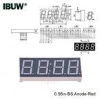 0.56inch Digital tube Common AnodeCathode Red 1 2 3 4 Bit digital Tube LED Display 7 segment 0.56