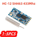 1-5Pcs/lot 100% New HC-12 SI4463 433Mhz Wifi Wireless Serial Port Module HC12 1KM 1000m 433MHz Receiving and Transmitting Board