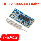 1-5Pcs/lot 100% New HC-12 SI4463 433Mhz Wifi Wireless Serial Port Module HC12 1KM 1000m 433MHz Receiving and Transmitting Board