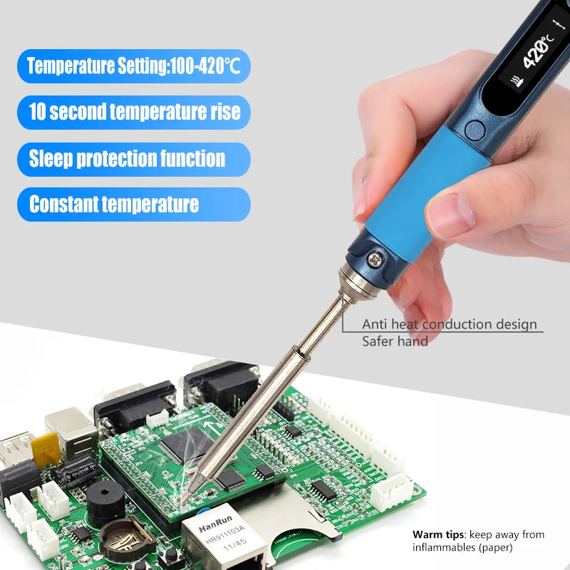 Pine64 CN Version Pinecil V1 V2 Soldering Iron Portable Programable Welding Tools Adjustable Temperature Digital Solder Station