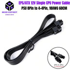 Modular Power Cable for Gigabyte GP-B700H 700W, GP-G750H 750W, GPU PCIe 8Pin 6+2Pin, CPU 4+4Pin, SATA, Molex IDE 4Pin, ATX 24Pin