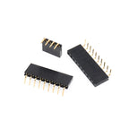 10Pcs 2.54mm Pitch Right Angle Single Row Female Pin Header Strip Socket PCB Board Connector 2~40Pin Stright Pinheader Adapter