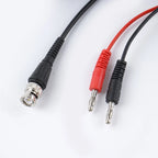 Coaxial Cable BNC Male to Dual Banana Plug Stackable Test Lead Probe Aging Resistant for Oscilloscope Signal Generators 87HB