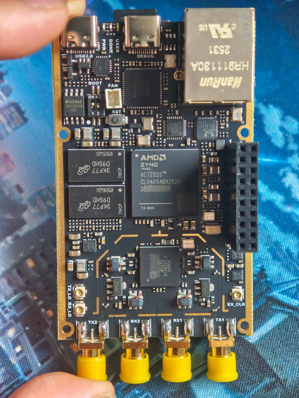 Wishcolor Professional Version 70MHz-6GHz 7020+AD9361 SDR Development Board with Power Amplifier for Pluto SDR