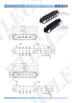Smart Wristband Male Female Wire 2 3 4 5 Pole USB Type-C DC Charger Connector 2A DC Smart Watch Magnetic Pogo Pin Universal
