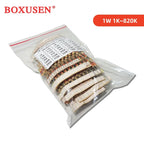 300PCS 150PCS 1W 2W 3W 5W 5% Resistor Kit 30values X 10PCS Carbon Film Resistance 0.1-750 ohm Set 1k-820K 30values X 5PCS