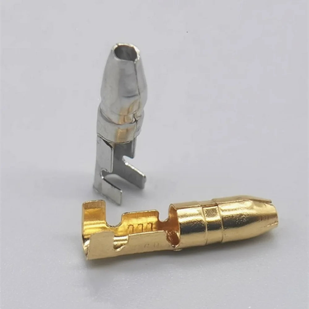 20/50sets 4.0mm Bullet Connectors Kit, Male & Female Spade Plug with Insulated Sleeve, Cold Press Crimp Wiring Terminal