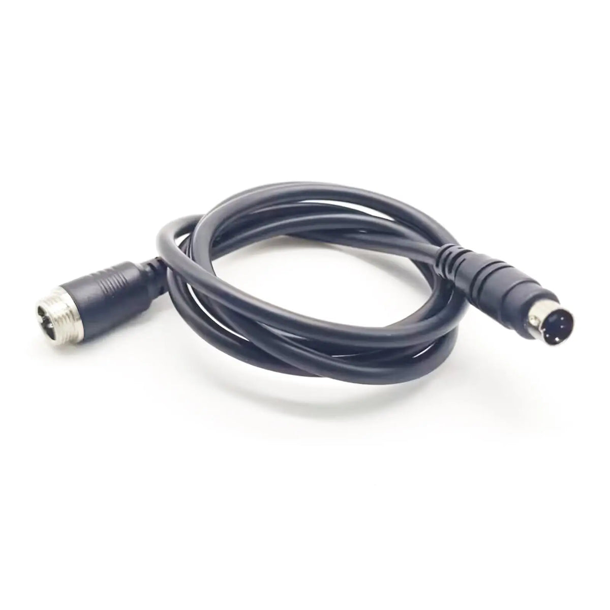 1M Aviation Electrical Cable GX12 to Mini Din Male Adapter 4 Pin Male to Male Cable Cordset for Aviation Equipment