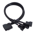 4-Pin IDE Molex to 4-Port 3-Pin/4-Pin Power Plug Cooler Cooling Fan Distributor Power Cord PC Computer Adapter Cord