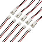 10/5Pcs JST XH 2.54mm Pitch 2 Pin XH2.54 Male Plug / Female Socket Wire Cord Connector 26AWG PVC Wires Length 200mm